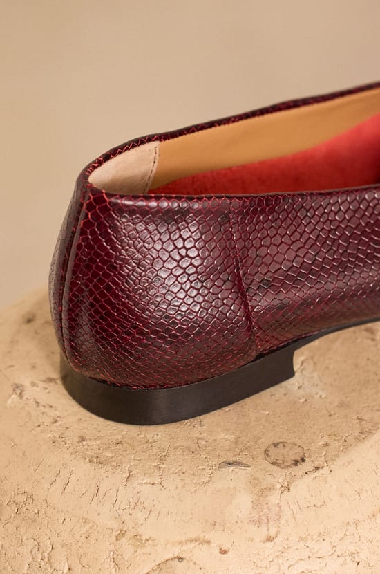 Ballerines plates en cuir MONA;${refinementColor}