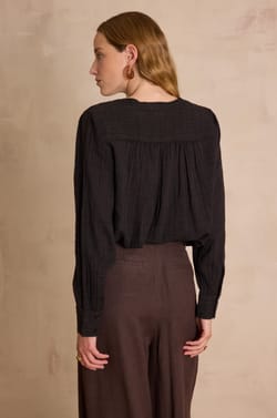 SHANA embroidered cotton blouse;${refinementColor}