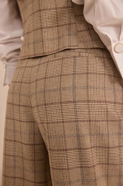 Checkered Wide Pants FLAUBERT;${refinementColor}