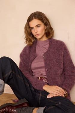 FLYNN T-shirt with silk;${refinementColor}