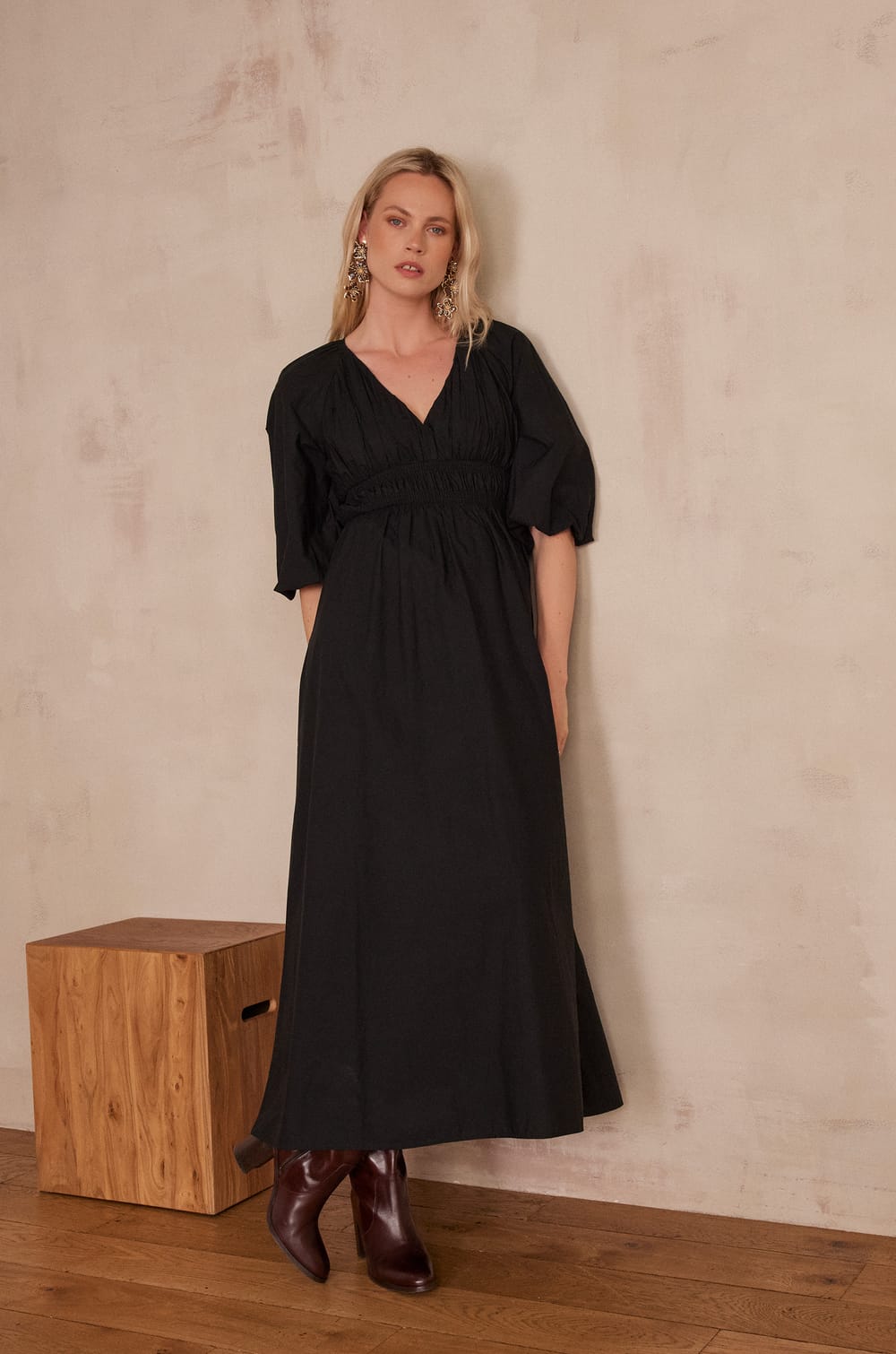 RAISON cotton dress;${refinementColor}