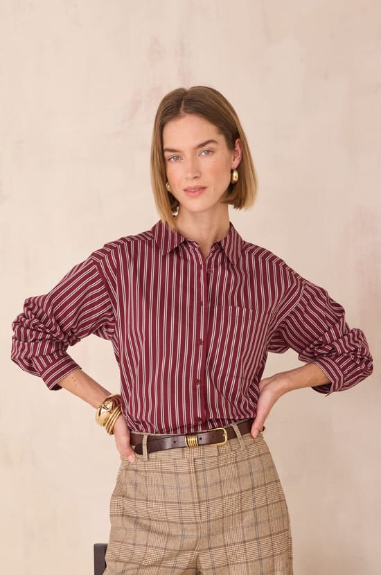 PASSY striped shirt;${refinementColor}
