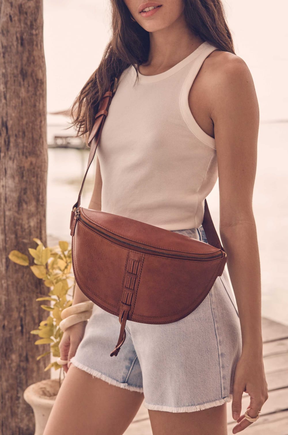 MARCEL leather belt bag;${refinementColor}