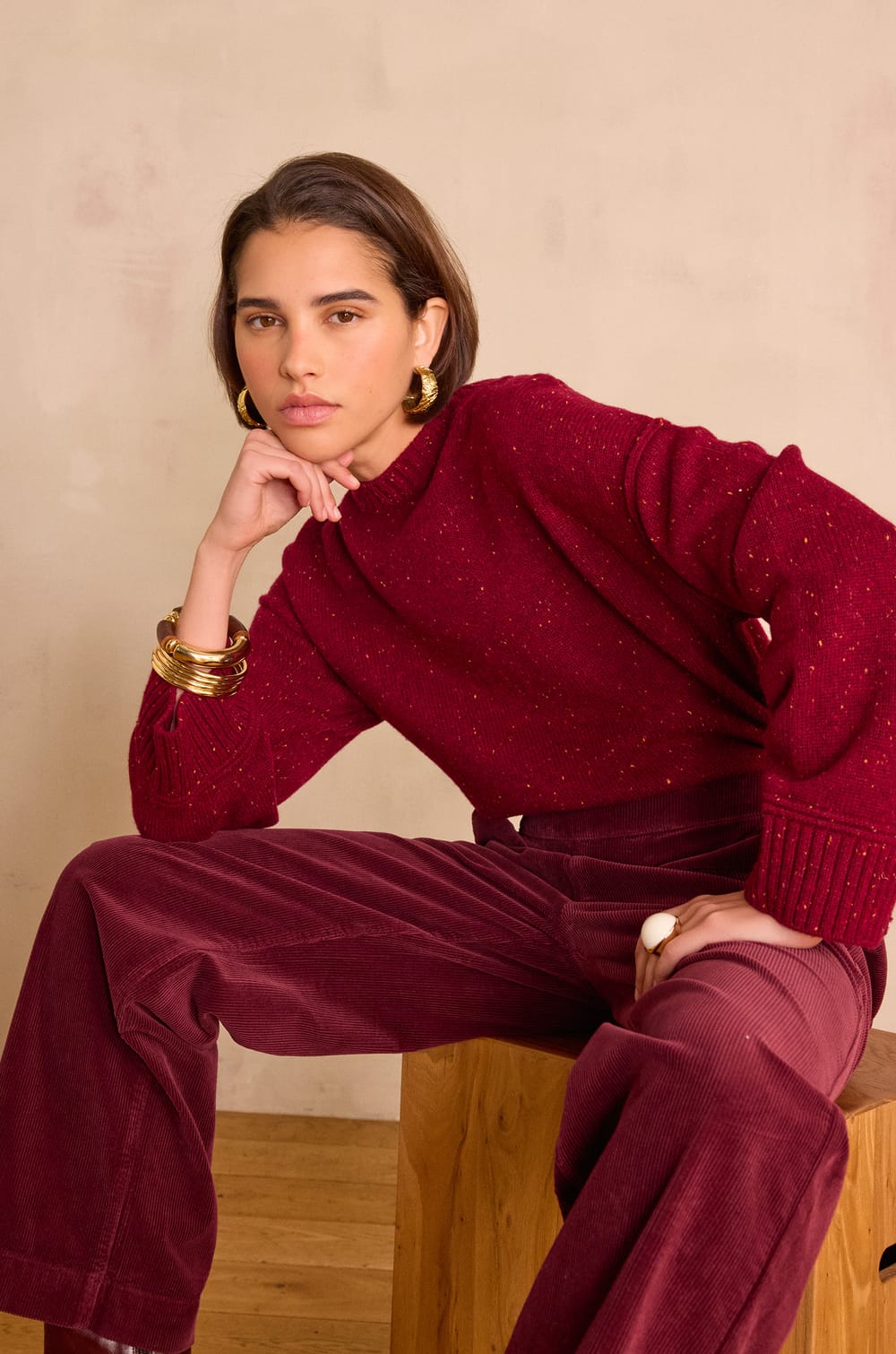 MARTIN wide-leg corduroy trousers;${refinementColor}