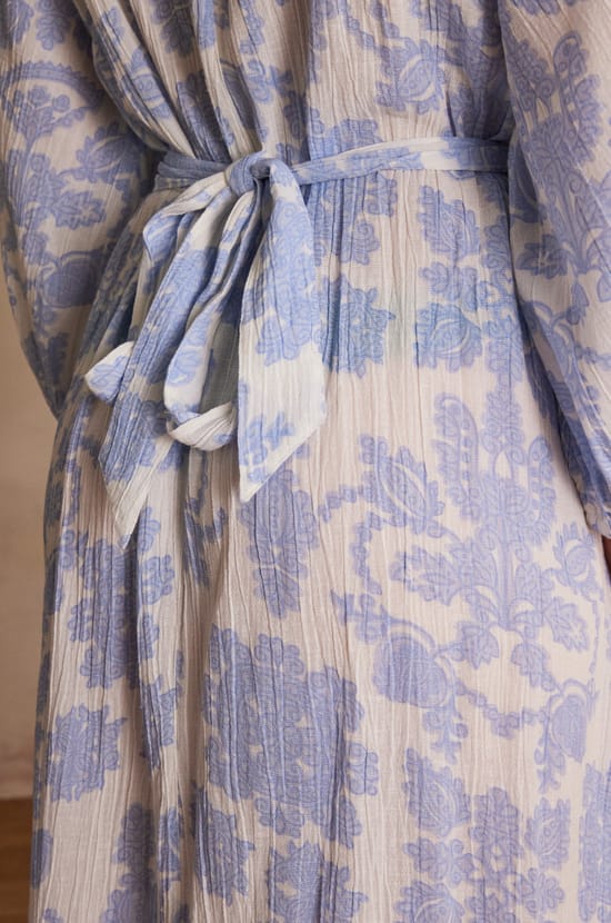 Robe longue MIRANA en coton;${refinementColor}