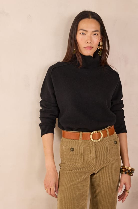CELESTIN 100% wool turtleneck jumper;${refinementColor}