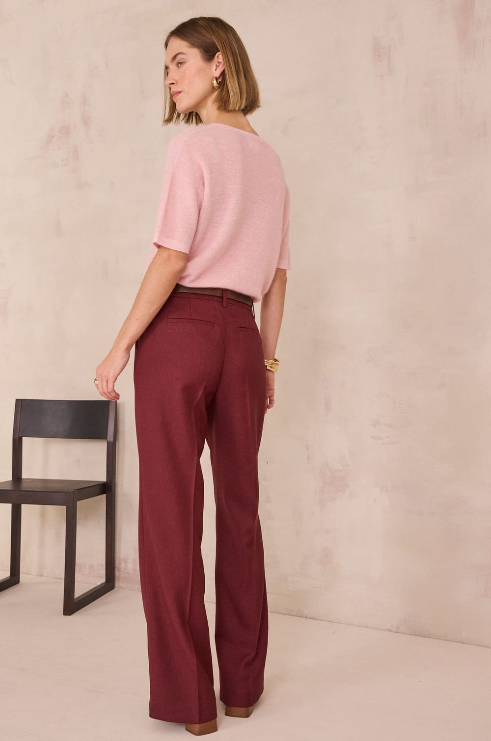 FERGUSON wide-leg trousers;${refinementColor}