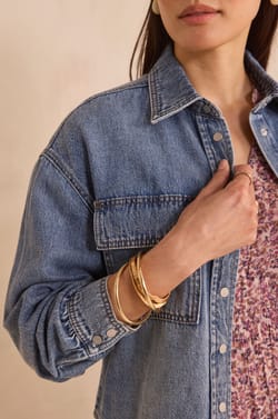 Chemisier &agrave; manches longues en coton DONOVAN;${refinementColor}