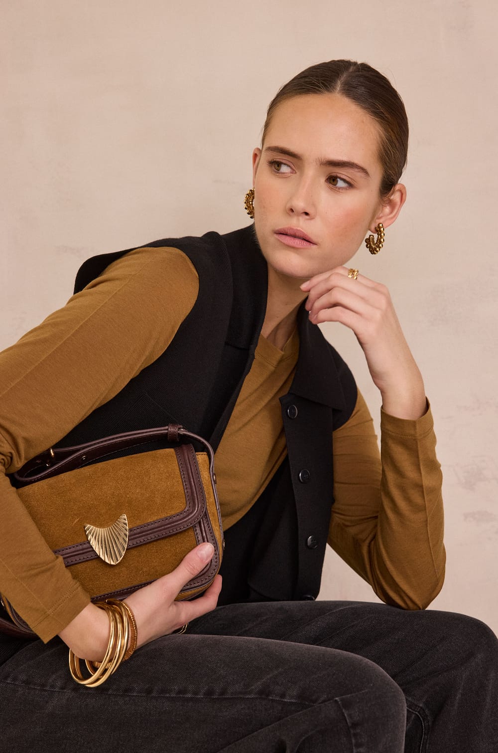 Sac en cuir LEONARD MINI;${refinementColor}