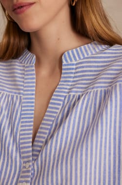 Blouse &agrave; rayures PRAGUE en coton;${refinementColor}