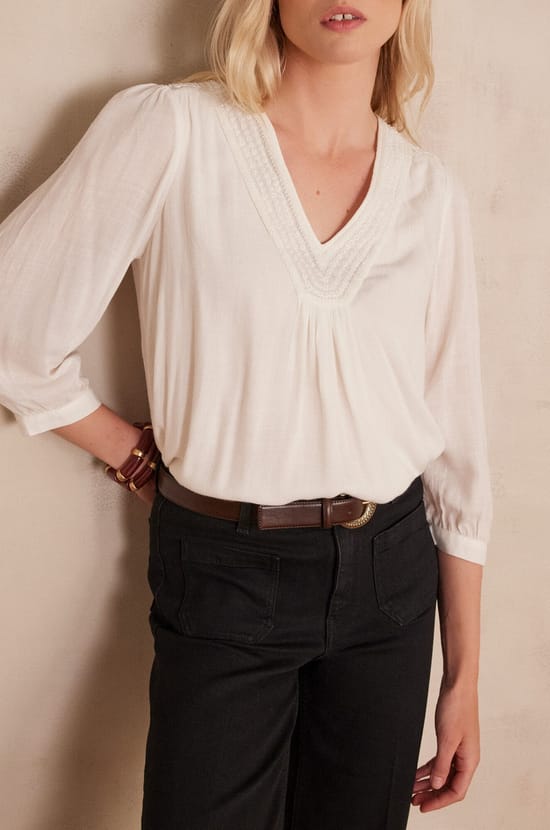 Blouse TAYLOR brod&eacute;e;${refinementColor}
