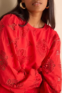 Blouse PALMA en coton;${refinementColor}