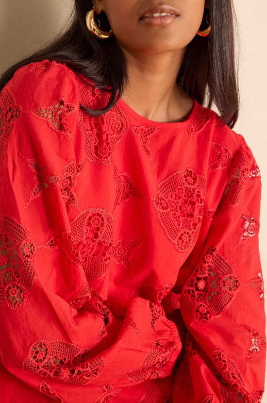 Blouse PALMA en coton;${refinementColor}