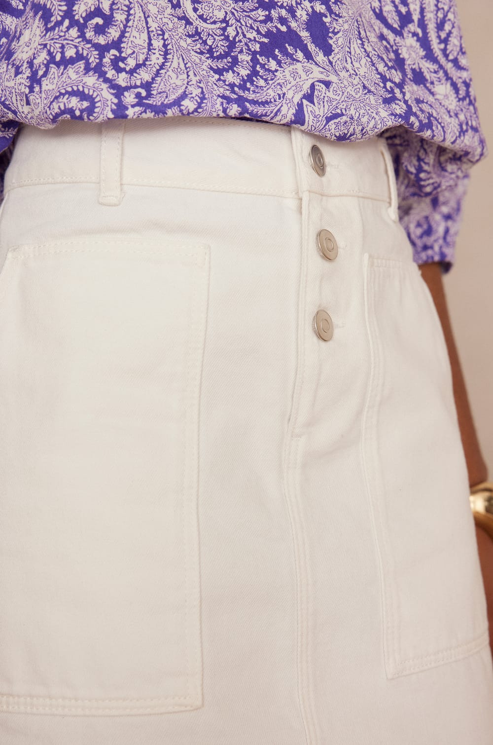 Jupe JINNY en denim;${refinementColor}