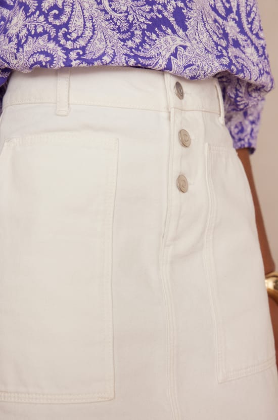 Jupe JINNY en denim;${refinementColor}