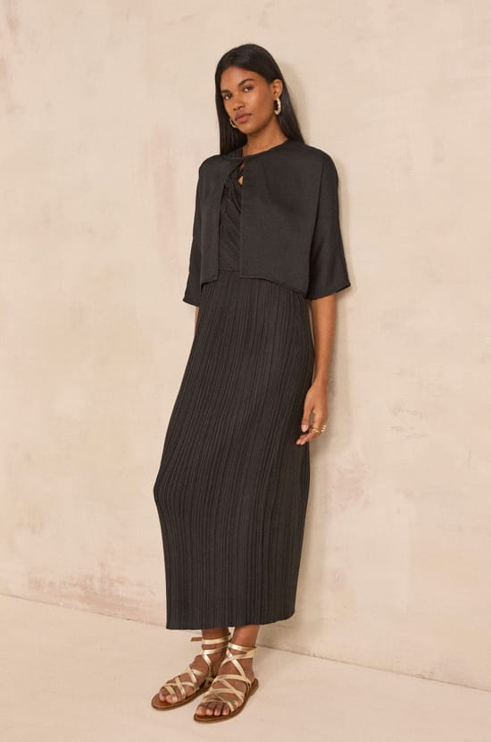 Flowy blouse with 3/4 sleeves DINO;${refinementColor}