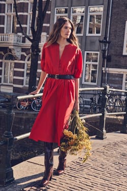 CORDELIA cotton dress;${refinementColor}