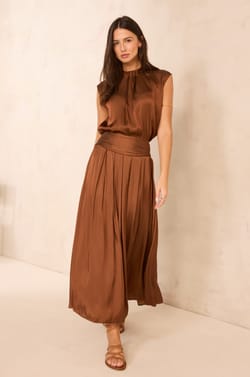 Sleeveless satin blouse MARLON;${refinementColor}