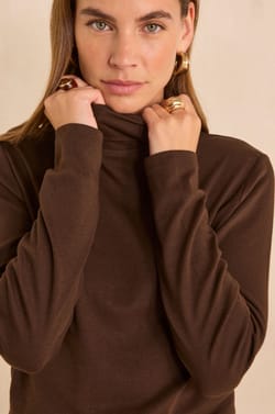 T-shirt manches longues en coton m&eacute;lang&eacute; FERGUIE;${refinementColor}