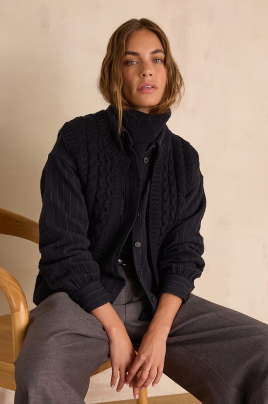 BIXENTE wool cardigan;${refinementColor}