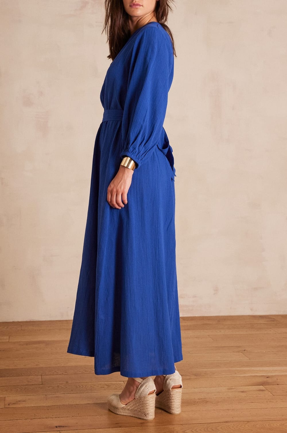 Robe longue MIRANA en coton;${refinementColor}