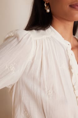 Blouse SANDRA en coton;${refinementColor}