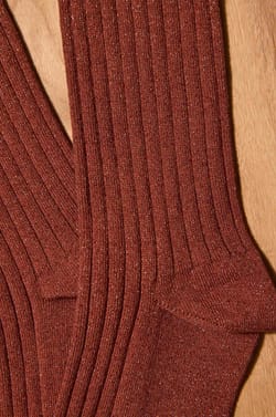 Chaussettes &agrave; rayures cannelle FEVER;${refinementColor}