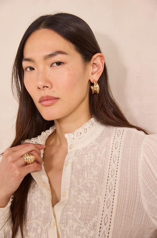 Blouse SOPHIA en 100% coton;${refinementColor}