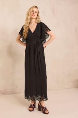 Briana lace flowy dress;${refinementColor}