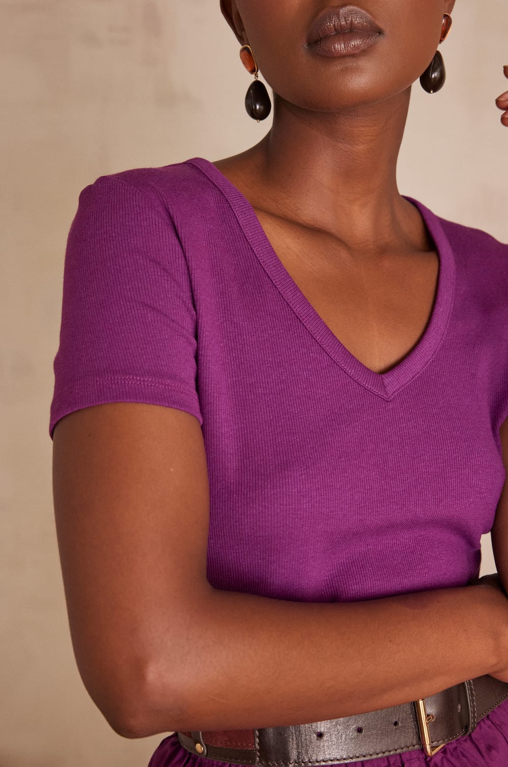 ADAM cotton T-shirt;${refinementColor}