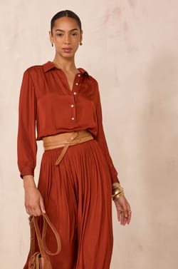 3/4 Sleeve Blouse BABYLON;${refinementColor}