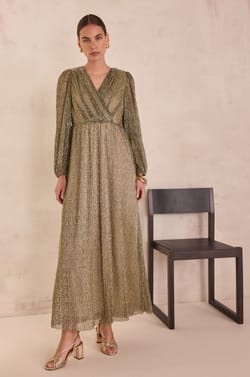 Long wrap dress BRIGHT;${refinementColor}