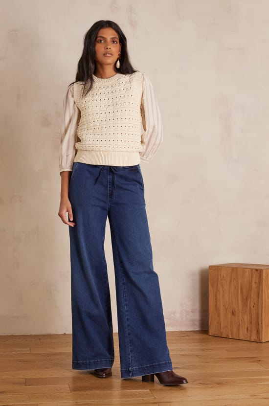 MALO denim joggers;${refinementColor}