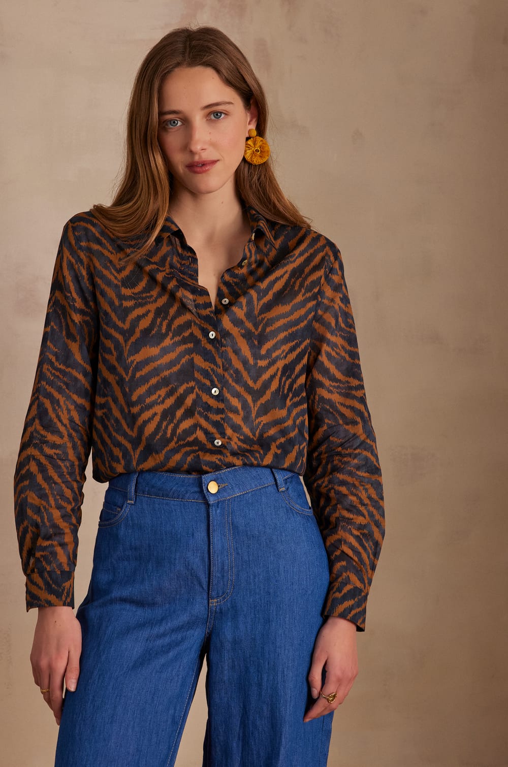 Chemisier en coton COLETTE;${refinementColor}