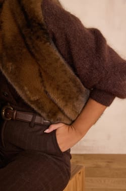 Gilet sans manches duveteux SUZANNE;${refinementColor}