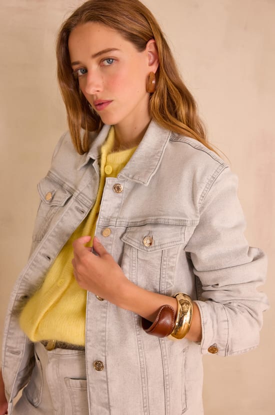 SOPHIE denim jacket;${refinementColor}