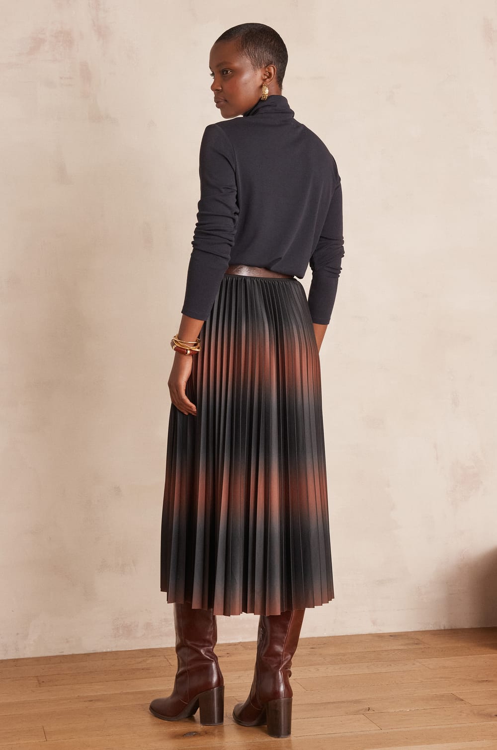 DARCY pleated skirt;${refinementColor}