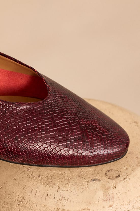 Ballerines plates en cuir MONA;${refinementColor}