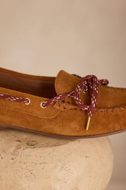 SUE leather loafers;${refinementColor}