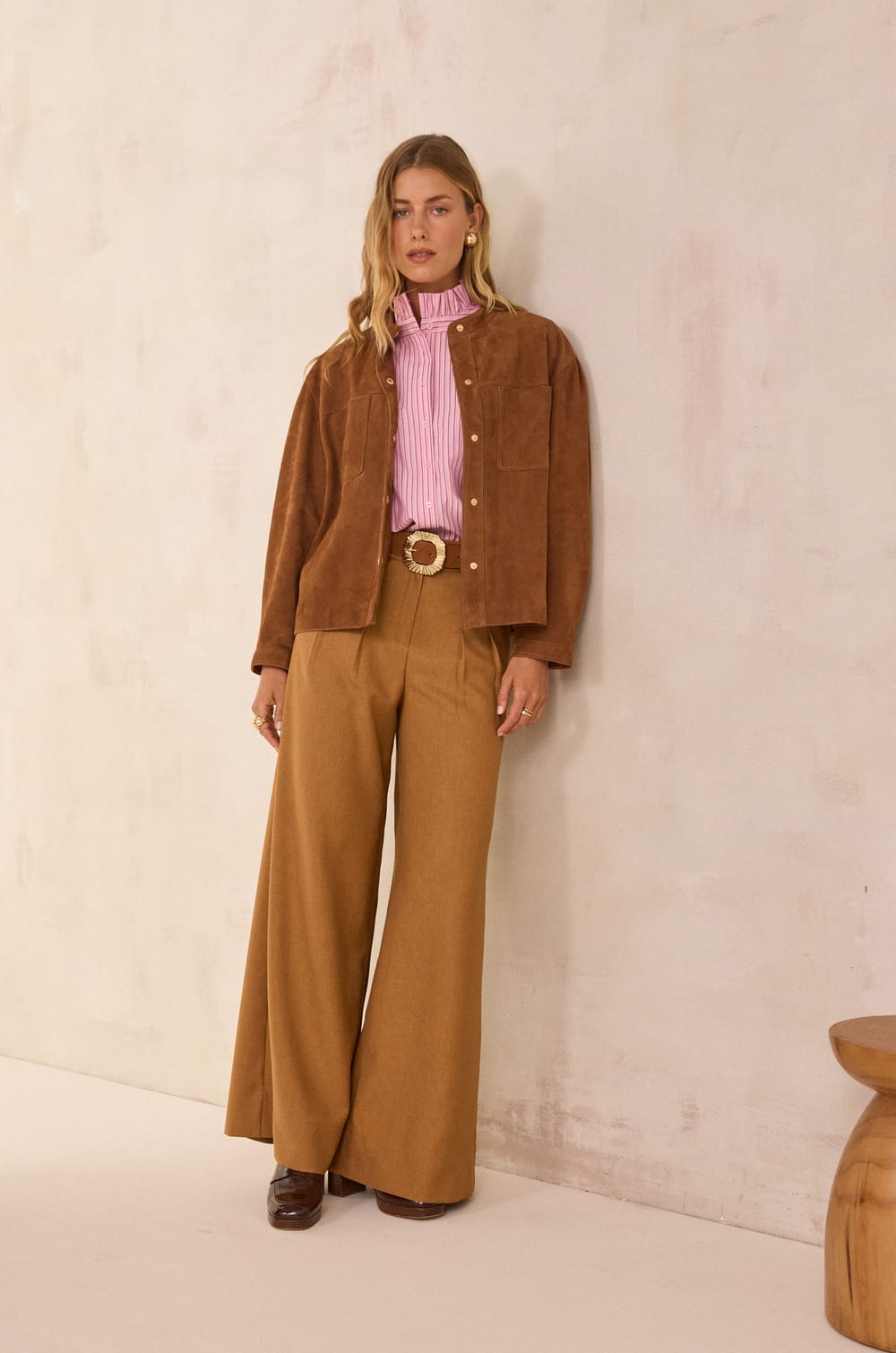 DAISY wide-leg trousers;${refinementColor}