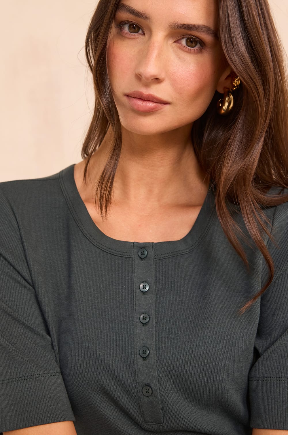 3/4-mouw T-shirt TESSY;${refinementColor}