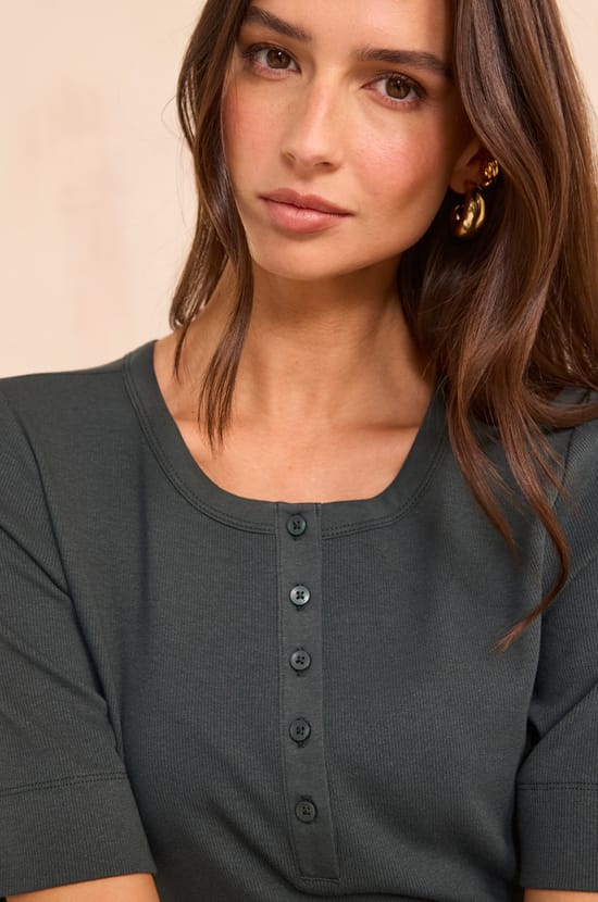 3/4 sleeve T-shirt TESSY;${refinementColor}
