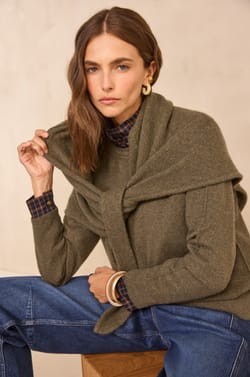 RACHELLE cashmere scarf;${refinementColor}