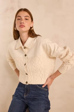 ALABAMA long-sleeve wool and cotton sweater;${refinementColor}