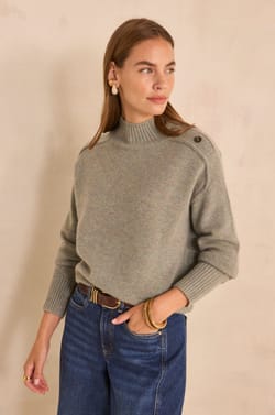 BRADLEY long sleeve cashmere 4-ply sweater;${refinementColor}