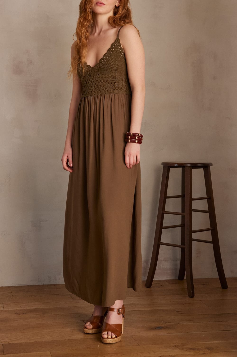 MAELINE crochet dress;${refinementColor}