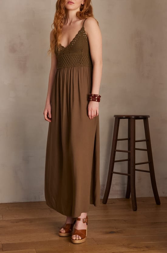 MAELINE crochet dress;${refinementColor}