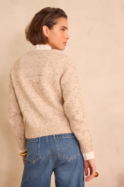 BALTO speckled cardigan;${refinementColor}