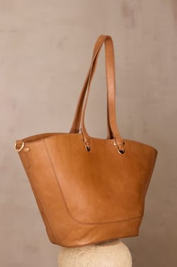MARCEL leather tote bag;${refinementColor}
