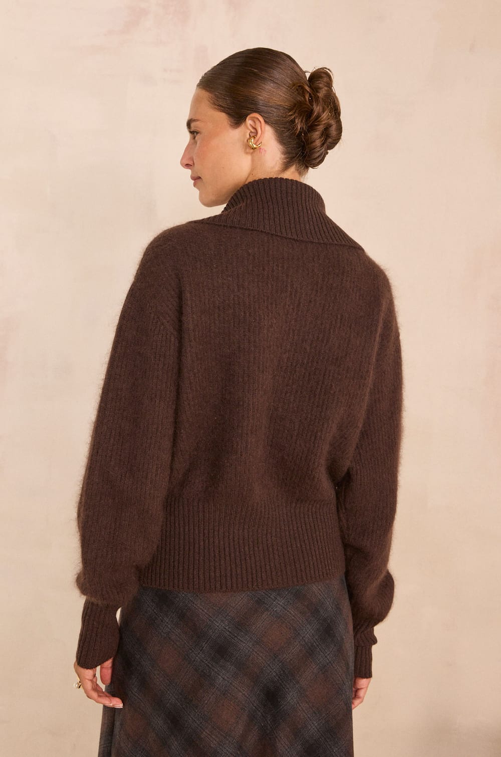Pull zipp&eacute; en laine AYDEN;${refinementColor}